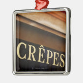 Crepes-teken, Parijs Metalen Ornament (Links)