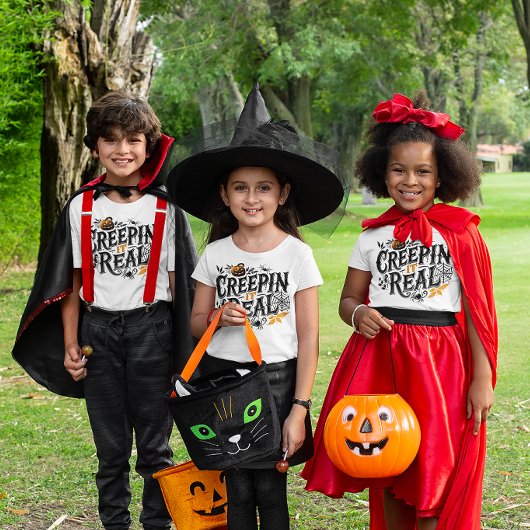 Crepping It Real Halloween Retro Design Tri-Blend Shirt