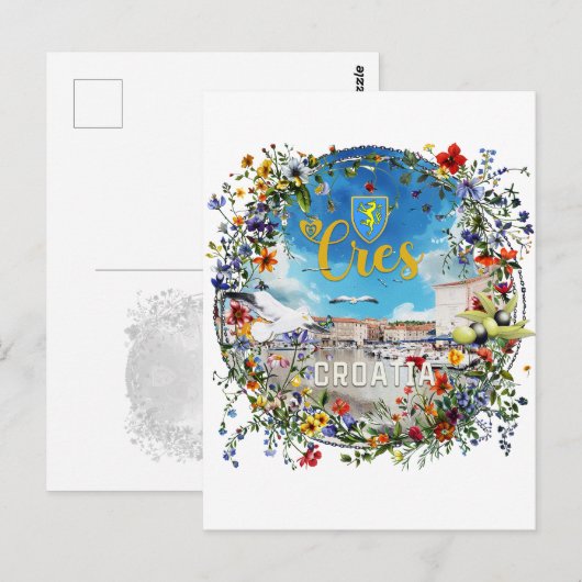 Cres briefkaart (Voorkant / Achterkant)