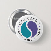 Crescendo Logo Ronde Button 5,7 Cm (Voorkant /achterkant)