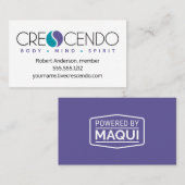 Crescendo Member Visitekaartje (Voorkant / Achterkant)