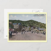 Crescent Ave, Avalon, Catalina Island Vintage Briefkaart (Voorkant / Achterkant)