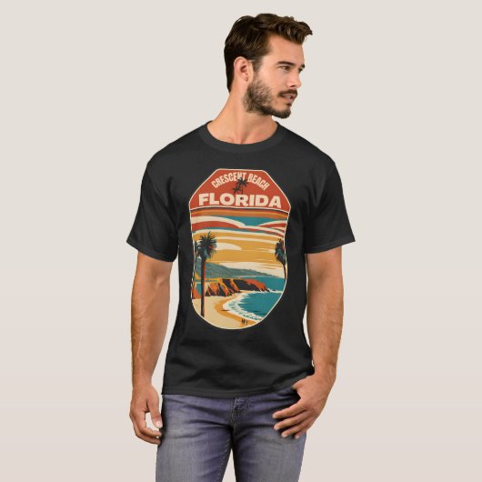 Crescent Beach � het kustjuweel � Australië T-shirt (Voorkant volledig)