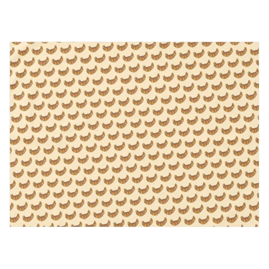 Crescent Buttery French Croissant Bread Pastry Tafelkleed (Voorkant (Horizontaal))