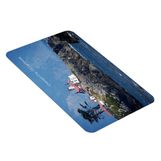 Crescent City, CA Lighthouse on 4x6 Refrig. Magnet Magneet (Rechterzijde)