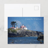 Crescent City, CA Vuurtoren op een Briefkaart (Voorkant / Achterkant)