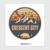 Crescent City, Californië Sticker (Vel)