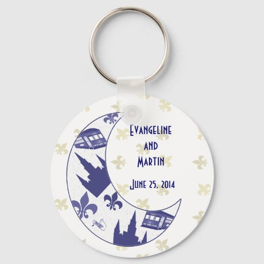 Crescent City Moon Keepomwille Sleutelhangers (Voorkant)