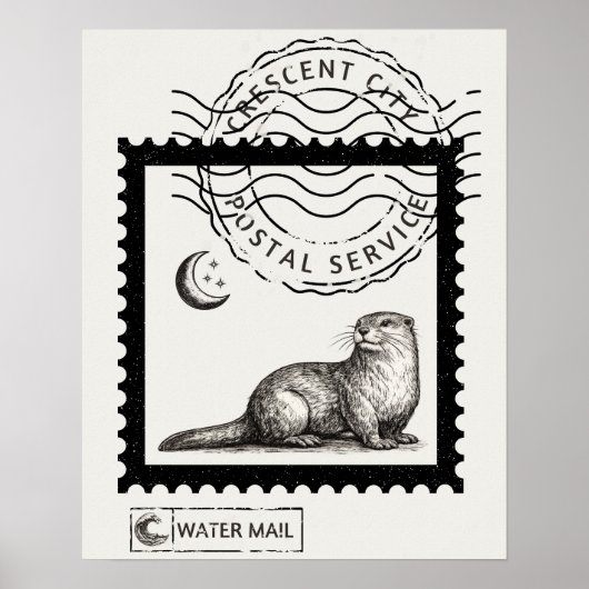 Crescent City Otter Kunstprint Poster (Voorkant)