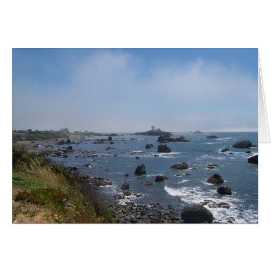 Crescent City Pacific Ocean View Notecard (Voorkant Horizontaal)