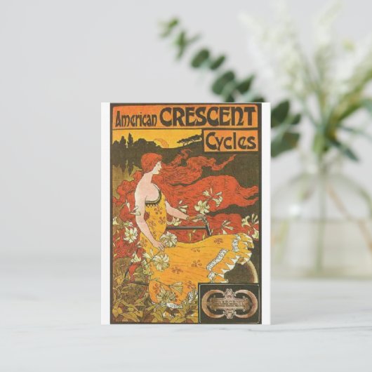 Crescent Cycle Briefkaart (Staand voorkant)