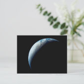 Crescent Earth genomen van de Apollo 4 missie. 2 Briefkaart (Staand voorkant)