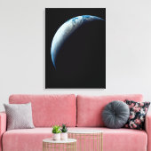 Crescent Earth genomen van de Apollo 4 missie. 2 Canvas Afdruk (Insitu (Woonkamer))