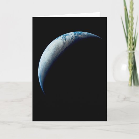 Crescent Earth genomen van de Apollo 4 missie. 2 Kaart (Voorkant)