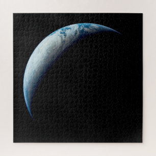 Crescent Earth genomen van de Apollo 4 missie. 2 Legpuzzel