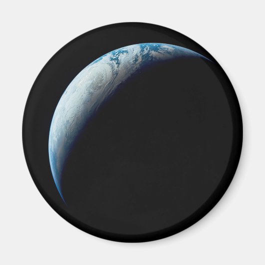 Crescent Earth genomen van de Apollo 4 missie. 2 Magneet (Voorkant)