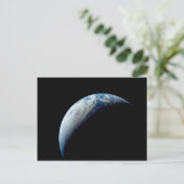 Crescent Earth genomen van de Apollo 4 missie. Briefkaart (Staand voorkant)