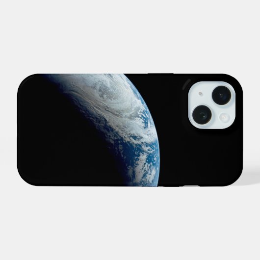 Crescent Earth genomen van de Apollo 4 missie. iPhone 15 Case (Achterkant horizontaal)