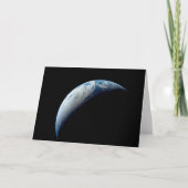 Crescent Earth genomen van de Apollo 4 missie. Kaart (Voorkant)