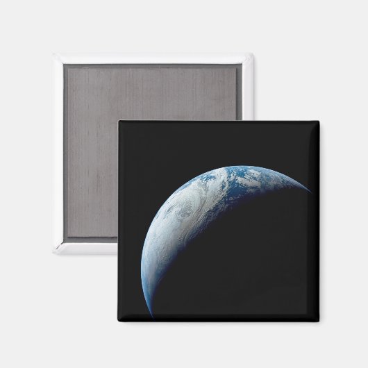 Crescent Earth genomen van de Apollo 4 missie. Magneet (Voorkant / Achterkant)