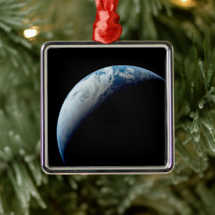 Crescent Earth genomen van de Apollo 4 missie. Metalen Ornament