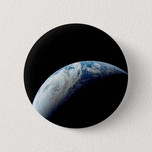 Crescent Earth genomen van de Apollo 4 missie. Ronde Button 5,7 Cm (Voorkant)