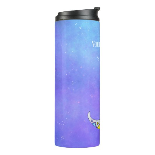 Crescent Fantasy Moon  Gezichtsdecoraties Sky Thermosbeker (Gedraaid links)