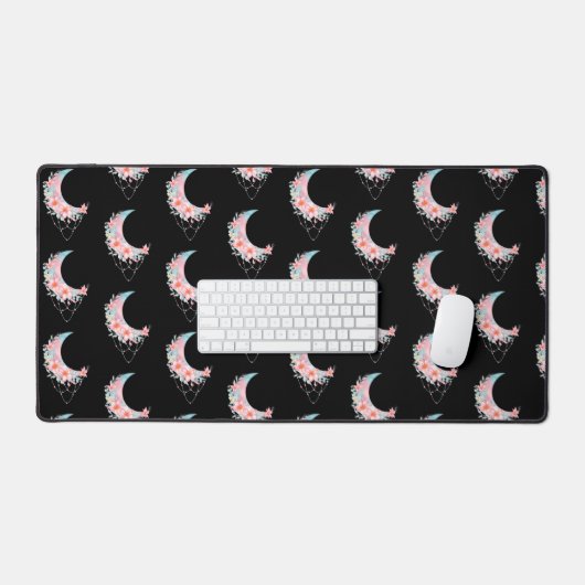 Crescent Floral Moon Bureaumat (Keyboard & Muis)
