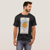 Crescent Fortune Wheel Cat Tarot Kaart Witchy Goth T-shirt (Voorkant volledig)