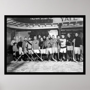 Crescent Hockey Team in New York 1911 Poster