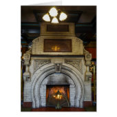 Crescent Hotel Fireplace Wenskaart (Voorkant)