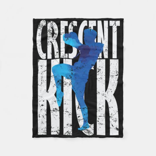 Crescent Kick Kickboksen Fleece Deken (Voorkant)