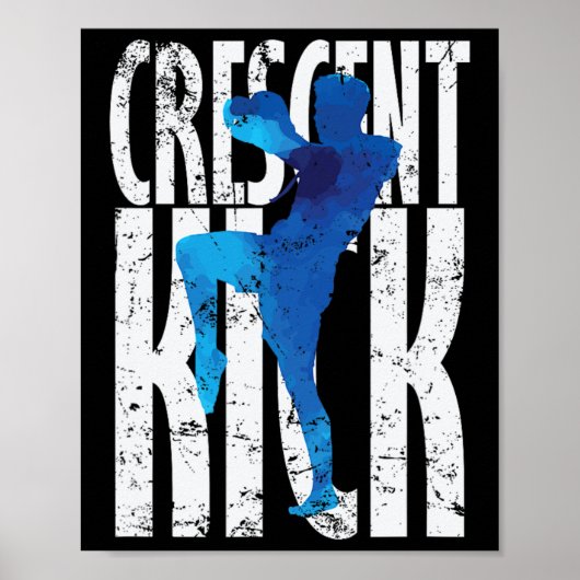Crescent Kick Kickboksen Poster (Voorkant)