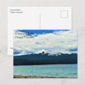 Crescent Lake, Briefkaart Oregon (Voorkant / Achterkant)