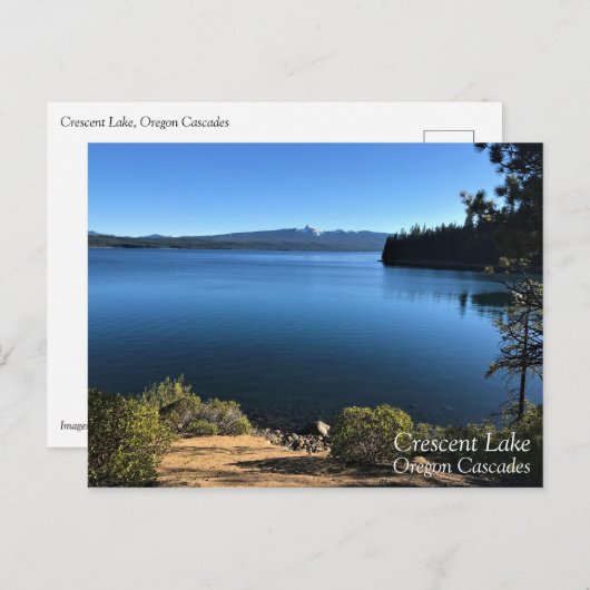 Crescent Lake, Oregon Briefkaart (Voorkant / Achterkant)
