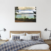 Crescent Lake, Oregon Canvas Afdruk (Insitu (Slaapkamer))
