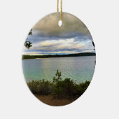 Crescent Lake, Oregon Keramisch Ornament (Rechts)