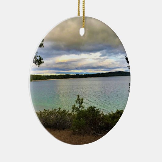 Crescent Lake, Oregon Keramisch Ornament (Rechts)