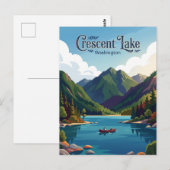 Crescent Lake VS Briefkaart (Voorkant / Achterkant)
