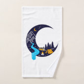 Crescent Moon Avontuur Camping Bad Handdoek (Handdoek)