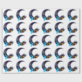 Crescent Moon Avontuur Camping Cadeaupapier (Vlak)
