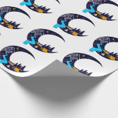 Crescent Moon Avontuur Camping Cadeaupapier (Hoek)