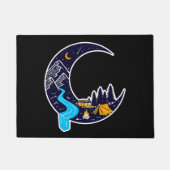 Crescent Moon Avontuur Camping Deurmat (Voorkant)