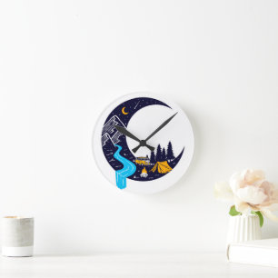 Crescent Moon Avontuur Camping Ronde Klok