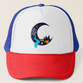 Crescent Moon Avontuur Camping Trucker Pet (Voorkant)