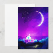 Crescent Moon Bedankkaart (Voorkant / Achterkant)