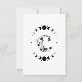 Crescent Moon Blank Note Kaart (Voorkant)