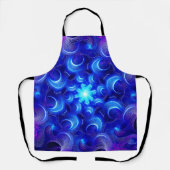 Crescent Moon Blue Fractals Schort (Voorkant)