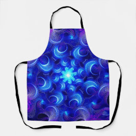 Crescent Moon Blue Fractals Schort