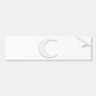 Crescent Moon Bumpersticker